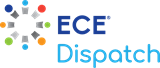 Logo of ECE Dispatch featuring a multicolored pinwheel design next to the text 'ECE Dispatch' in blue.